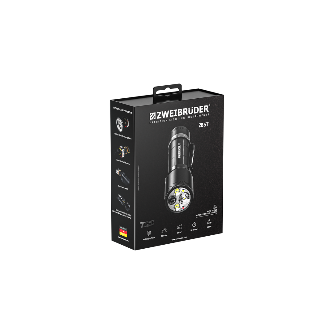 Zweibrüder ZB6T Lommelykt 3000 Lumen