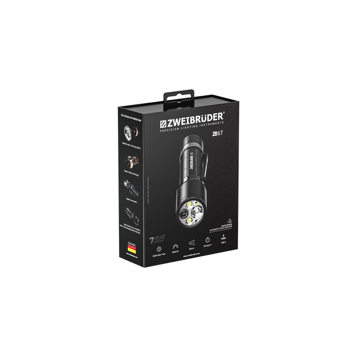 Zweibrüder ZB6T Lommelykt 3000 Lumen